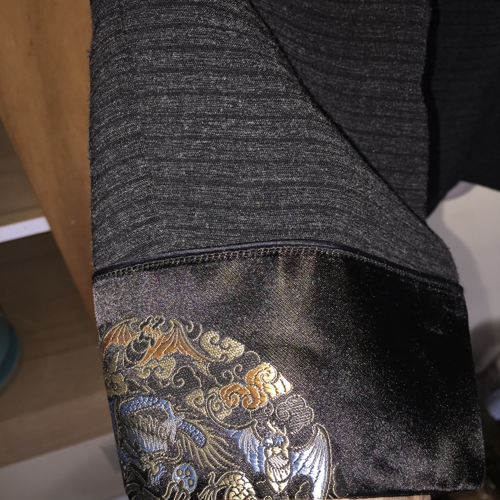 April Cornell Black Lined Patterned Jacket/Lined - image 8